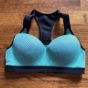Victoria’s Secret Sport Teal and Blue Mesh Racerback Sports Bra
